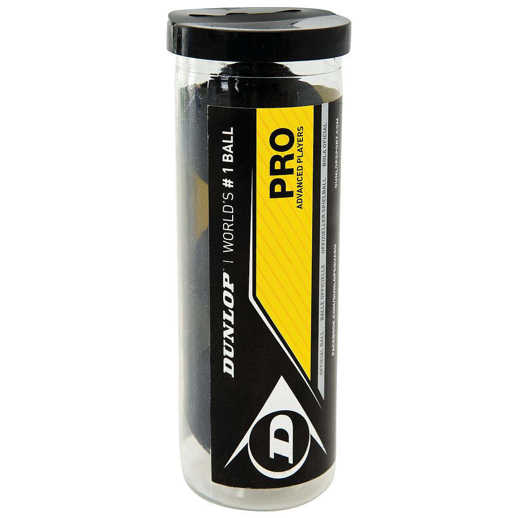 Dunlop Pro Squash Balls Tube Of 3