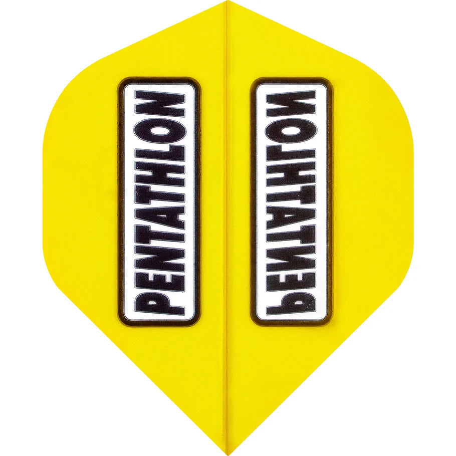 Dart Flights - Pentathlon Colours - Extra Strong - Clear Window - Std