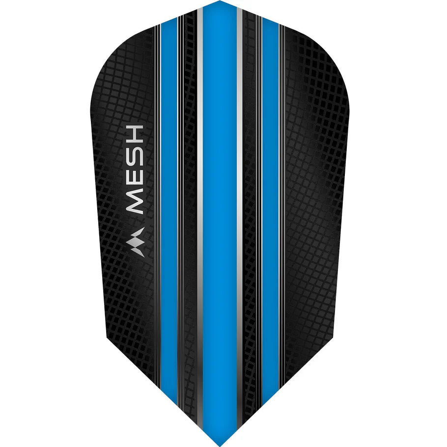Mission Mesh Dart Flights - 100 Micron - Slim - Aqua Blue