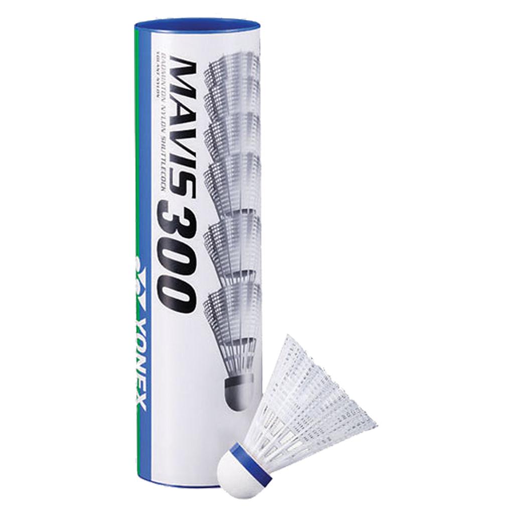 Yonex Mavis 300 Badminton Shuttlecocks White Tube Of 6