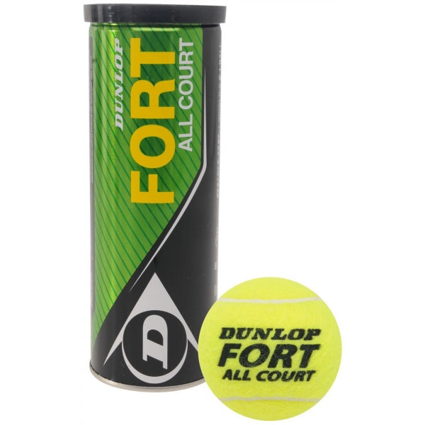 Dunlop Fort All Court Tournament Tennis Balls Tube Of 3