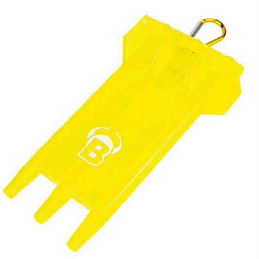 BULL'S ACRA X DART CASE - HOLDS FULLY SET UP DARTS YELLOW