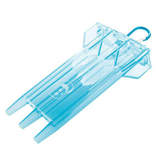 BULL'S ACRA X DART CASE - HOLDS FULLY SET UP DARTS BLUE