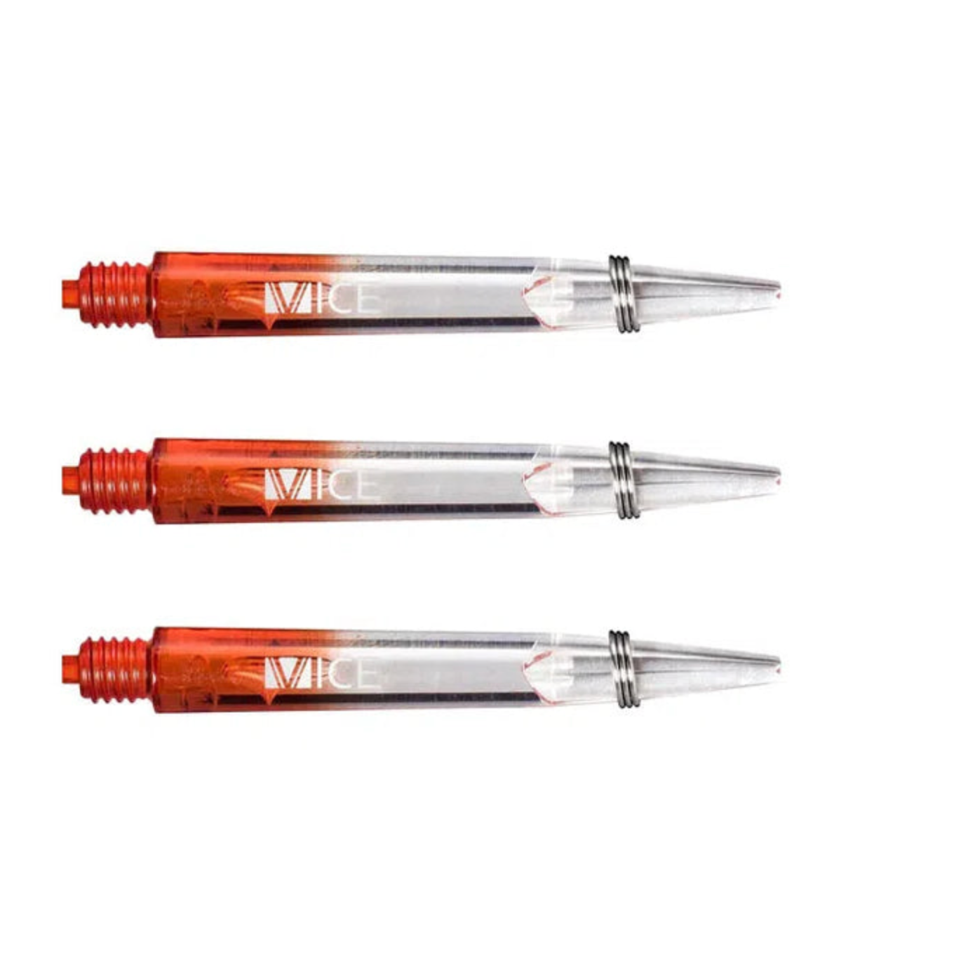 ONE80 VICE GRADIENT SHAFTS - CLEAR - RED TWEENIE