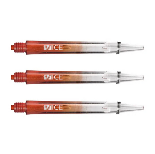 ONE80 VICE GRADIENT SHAFTS - CLEAR - RED MEDIUM