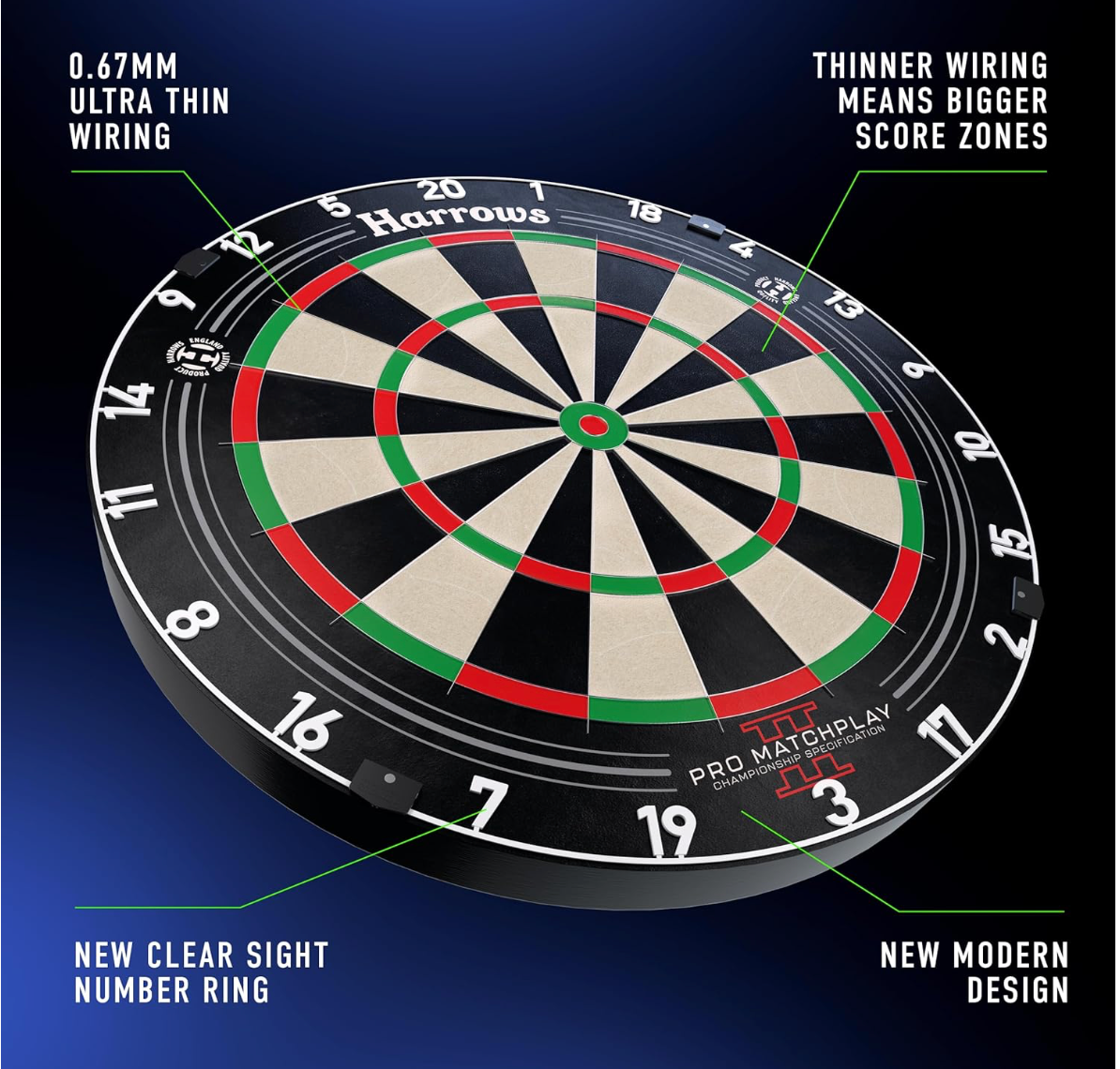 HARROWS PRO MATCHPLAY 2 DARTBOARD - PROFESSIONAL