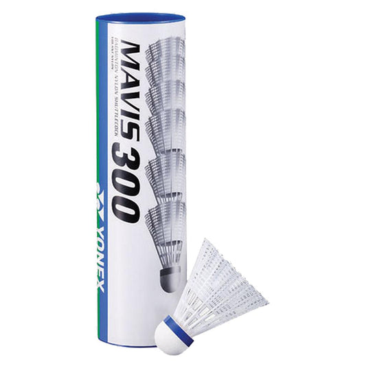 Yonex Mavis 300 Badminton Shuttlecocks White Tube Of 6