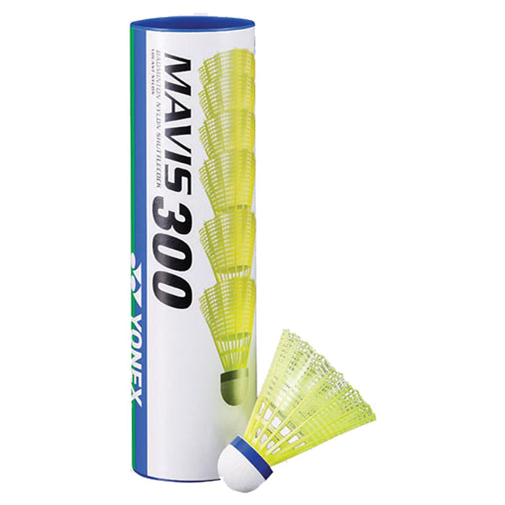 Yonex Mavis 300 Badminton Shuttlecocks Yellow Tube Of 6